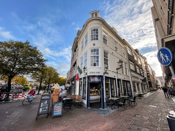 Leiden Países Bajos Octubre 2021 Street View Genic Architecture Leiden — Foto de Stock