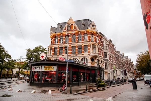 Роттердам Нидерланды Октября 2021 Года Вид Улицу Гениальная Архитектура Центра — стоковое фото