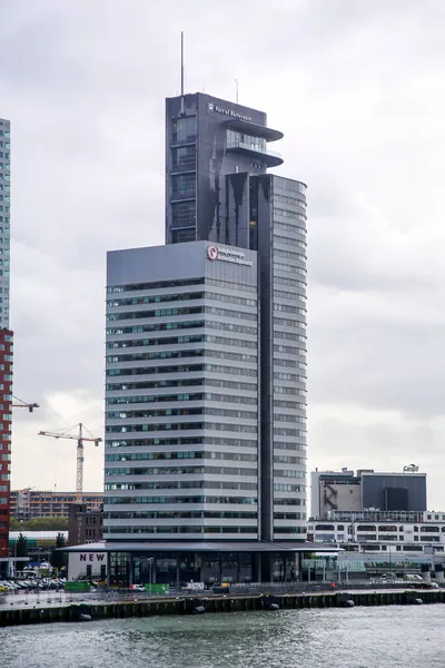 Rotterdam Nederländerna Oktober 2021 Utsikt Från Kop Van Zuid Ett — Stockfoto