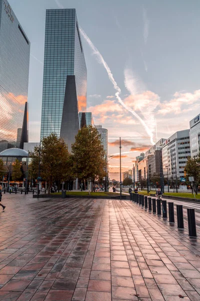 Rotterdam Oktober 2021 Street View Moderne Architectuur Met Bedrijfstorens Het — Stockfoto