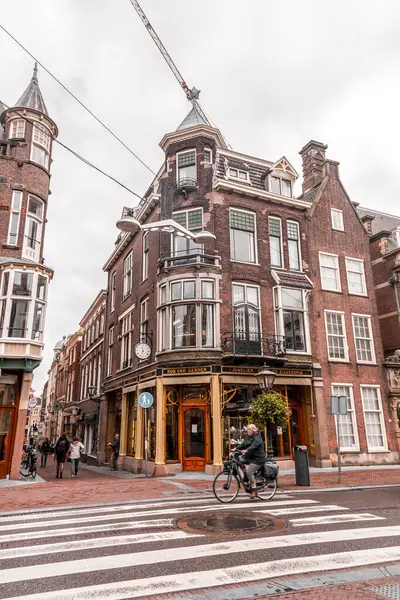 Leiden Niederlande Oktober 2021 Street View Und Allgemeine Architektur Leiden — Stockfoto
