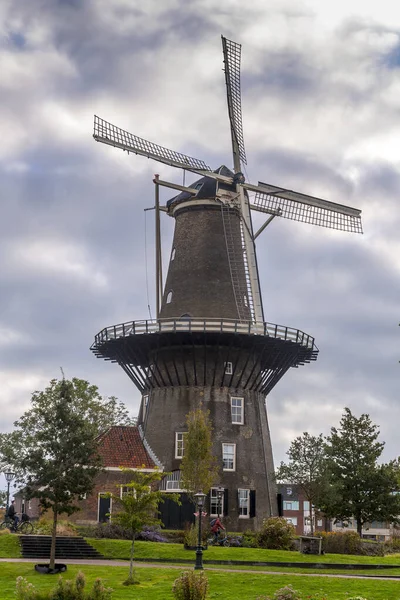 Molen Valk Valk Molenmuseum Een Torenmolen Museum Leiden — Stockfoto