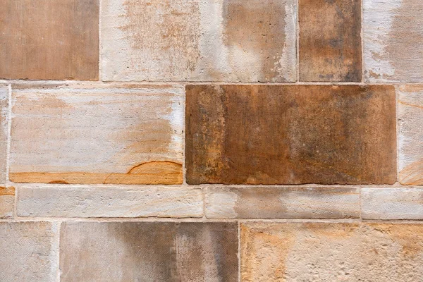 Middeleeuwse Kalkstenen Blokken Close Textuur Achtergrond — Stockfoto