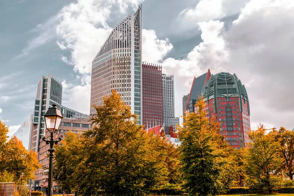 Den Haag Oktober 2021 Street View Moderne Architectuur Den Haag — Stockfoto