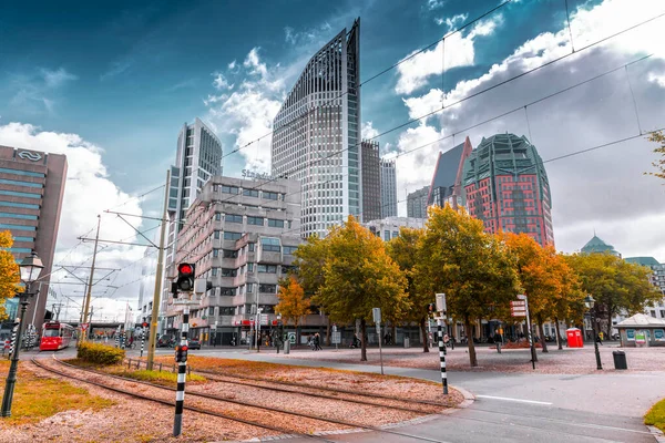 Den Haag Oktober 2021 Street View Moderne Architectuur Den Haag — Stockfoto