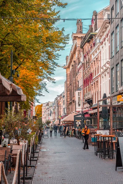 Hague Netherlands October 2021 Street View Generic Architecture Hague Den — Stock Photo, Image