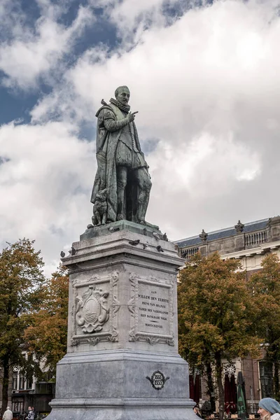 Haia Países Baixos Outubro 2021 Estátua Guilherme Willem Frederik Príncipe — Fotografia de Stock