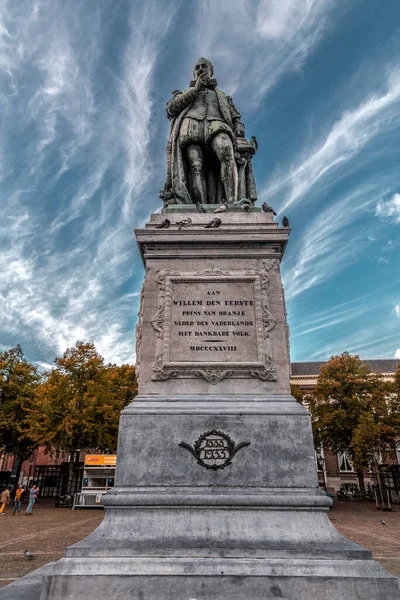 Hague Netherlands October 2021 Statue William Willem Frederik Prince Orange — Stock Photo, Image