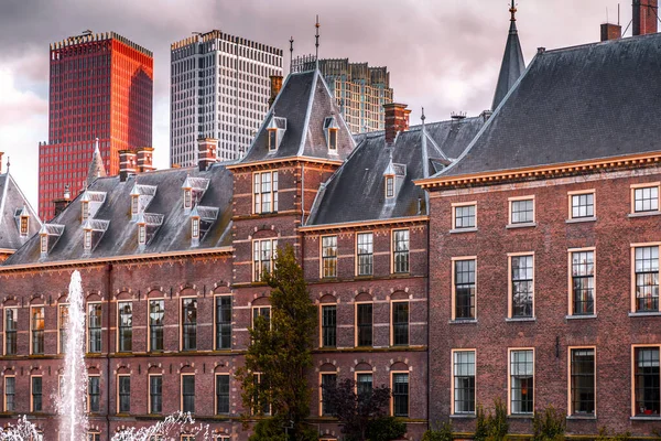 Historical Dutch Parliament Building Binnenhof Den Haag Hague Netherlands — Stock Photo, Image