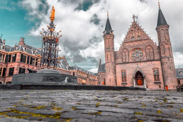 Haye Pays Bas Octobre 2021 Bâtiment Historique Parlement Néerlandais Binnenhof — Photo