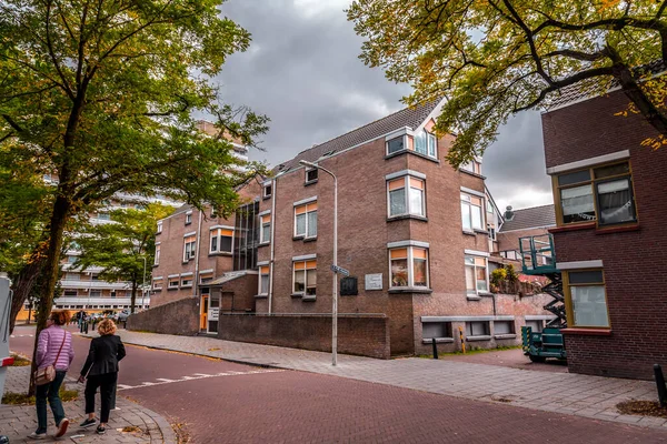 Hague Netherlands October 2021 Street View Generic Architecture Hague Den — 图库照片