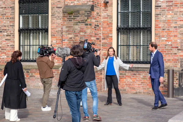 Den Haag Niederlande Oktober 2021 Das Historische Parlamentsgebäude Binnenhof Den — Stockfoto