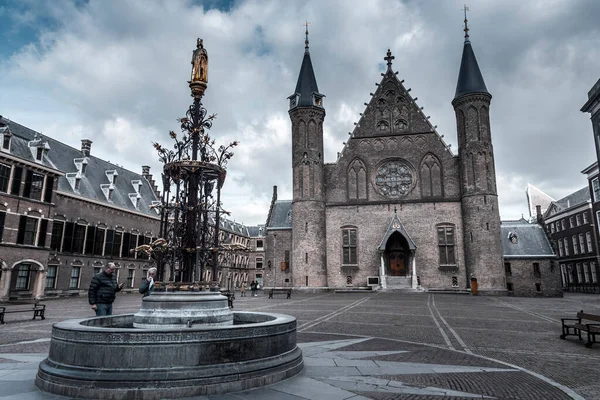 Haye Pays Bas Octobre 2021 Bâtiment Historique Parlement Néerlandais Binnenhof — Photo