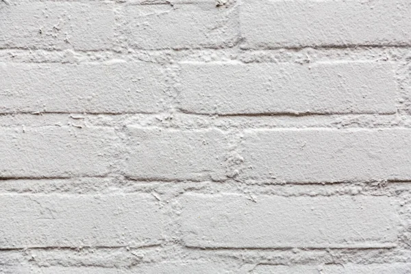 White Brick Wall Grunge Texture Background Architectural Detail — Stock Photo, Image