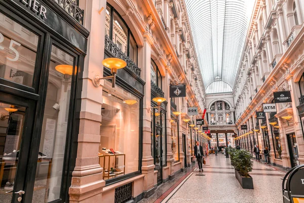 Hague Netherlands October 2021 Interior View Passage Hague Oldest Existing — Stock Photo, Image