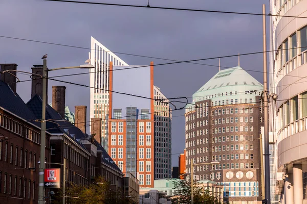 Hága Hollandia 2021 Október Street View Modern Architecture Hague Den — Stock Fotó
