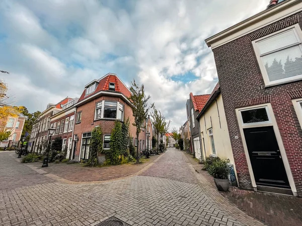 Leiden Oktober 2021 Street View Generieke Architectuur Leiden Een Stad — Stockfoto