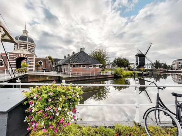 Leiden Nizozemsko Zzú 2021 Morspoort Západní Městská Brána Leidenu Jižní — Stock fotografie