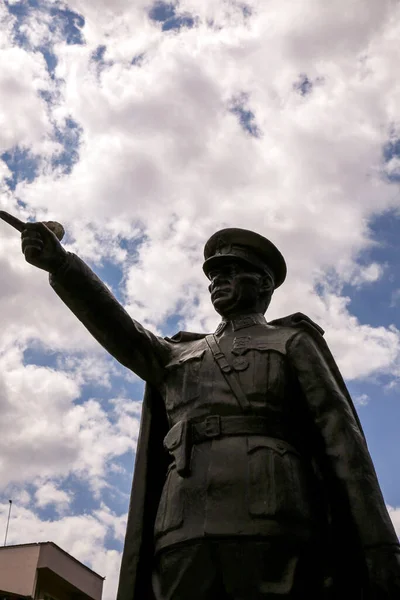 Statue Mustafa Kemal Ataturk Founder Turkish Republic Heykel Square Yenisehir — Stock Photo, Image