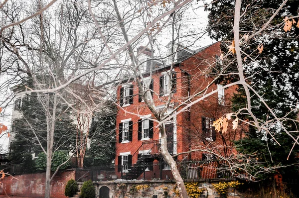 Washington États Unis Janvier 2019 Vue Sur Rue Luxueuses Maisons — Photo