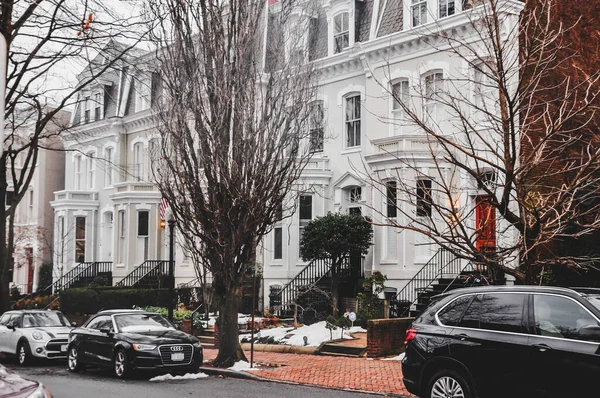 Washington Usa Januar 2019 Street View Und Luxuriöse Reihenhäuser Washington — Stockfoto