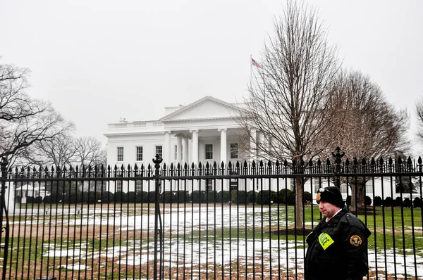 Washington Eua Janeiro 2019 Exterior Casa Branca Washington Capital Dos — Fotografia de Stock