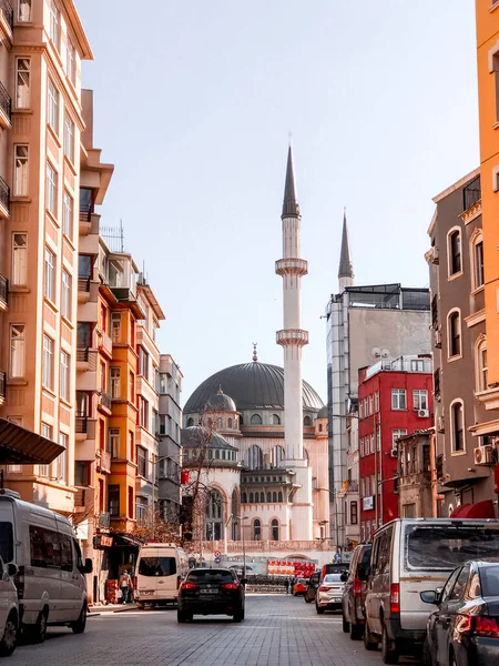 Istambul Turquia Março 2021 Detalhe Arquitetônico Das Ruas Istambul — Fotografia de Stock