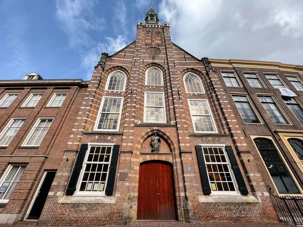 Buitenaanzicht Louis Kerk Heilige Lodewijkkerk Leiden Zuid Holland Nederland — Stockfoto