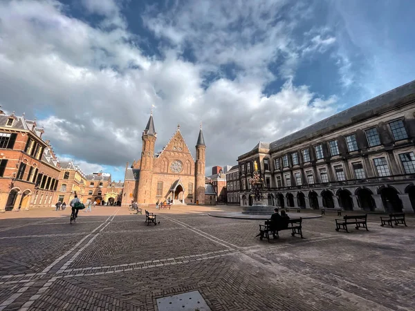Χάγη Κάτω Χώρες Οκτωβρίου 2021 Ιστορικό Κτίριο Του Ολλανδικού Κοινοβουλίου — Φωτογραφία Αρχείου
