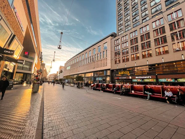 Гаага Нидерланды Октября 2021 Года Гроте Marktstraat Является Одним Самых — стоковое фото