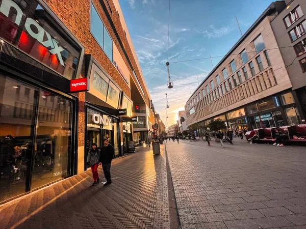 Hague Netherlands October 2021 Grote Marktstraat One Most Important Shopping — Stock Photo, Image