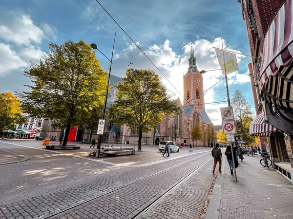 Haya Oct 2021 Gran Iglesia Iglesia Santiago Neerlandés Grote Kerk — Foto de Stock