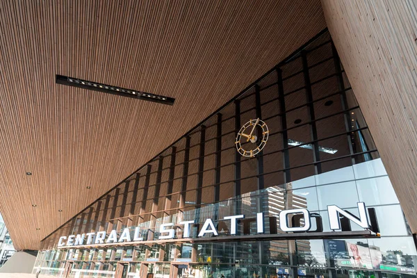 Rotterdam Países Bajos Octubre 2021 Vista Exterior Estación Central Rotterdam —  Fotos de Stock