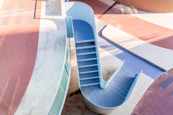 Modernes Architektonisches Detail Aus Dem Komplex Des Utrechter Hauptbahnhofs Der — Stockfoto