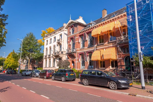 Utrecht Lgo 2021 Street View Traditionele Nederlandse Gebouwen Het Historische — Stockfoto