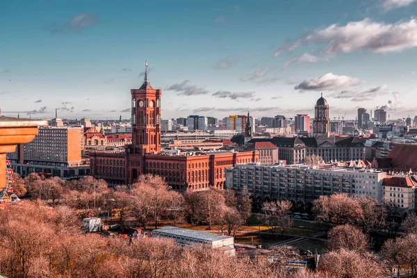 Berlin Germany Dec 2021 Aerial View Berlin German Capital Dome — 图库照片