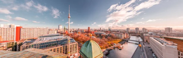 Berlijn Duitsland Dec 2021 Luchtfoto Van Berlijn Duitse Hoofdstad Van — Stockfoto