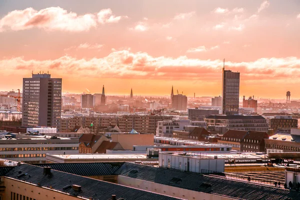 Berlín Alemania Dic 2021 Vista Aérea Berlín Capital Alemana Desde — Foto de Stock