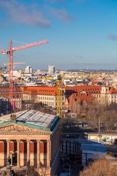 Berlin Deutschland Dezember 2021 Luftaufnahme Der Deutschen Hauptstadt Berlin Von — Stockfoto