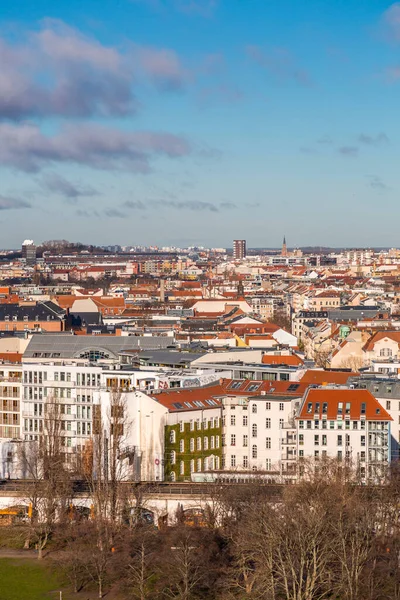 Berlín Alemania Dic 2021 Vista Aérea Berlín Capital Alemana Desde — Foto de Stock