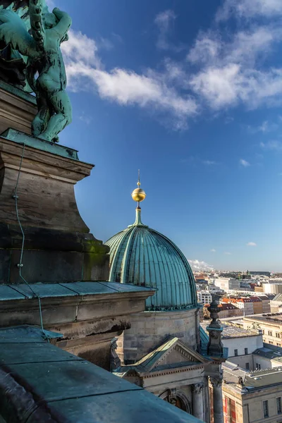 Berlín Alemania Dic 2021 Vista Aérea Berlín Capital Alemana Desde — Foto de Stock