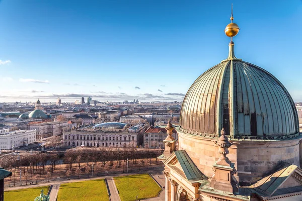 Berlín Alemania Dic 2021 Vista Aérea Berlín Capital Alemana Desde — Foto de Stock