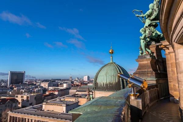 Berlín Alemania Dic 2021 Vista Aérea Berlín Capital Alemana Desde — Foto de Stock