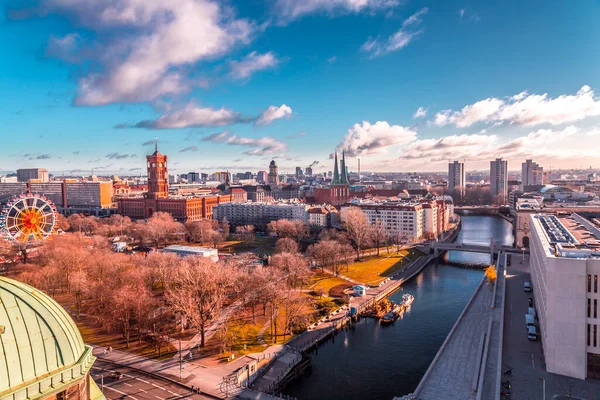 Berlin Germany Dec 2021 Aerial View Berlin German Capital Dome — 图库照片