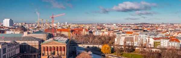 Berlín Alemania Dic 2021 Vista Aérea Berlín Capital Alemana Desde — Foto de Stock