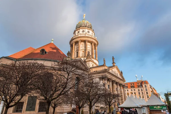 Berlin Németország 2021 December Berlini Csendőrség Híres Karácsonyi Piaca Weichnachts — Stock Fotó