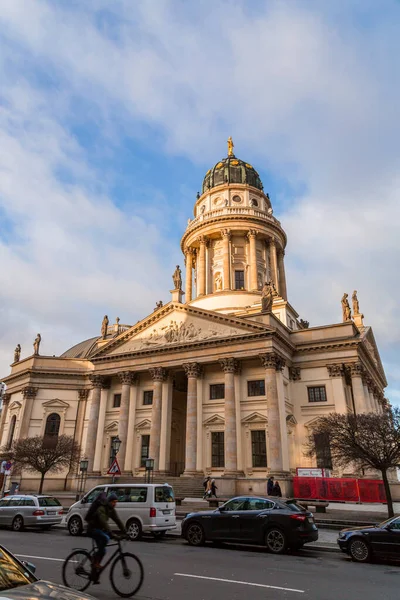 Berlin Niemcy Grudzień 2021 Widok Deutscher Dom Lub Katedrę Niemiecką — Zdjęcie stockowe