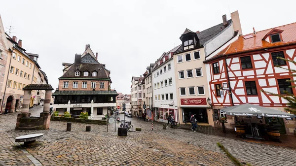 Nuremberg Germany December 2021 Generic Architecture Street View Albrecht Duerer — стоковое фото