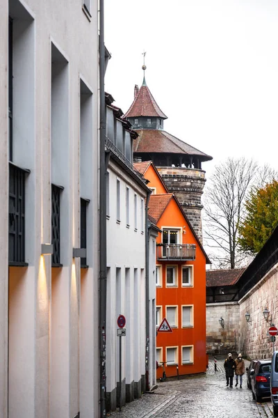 Nuremberg Germany December 2021 New Gate Tower Neutorturm Old Town — Zdjęcie stockowe