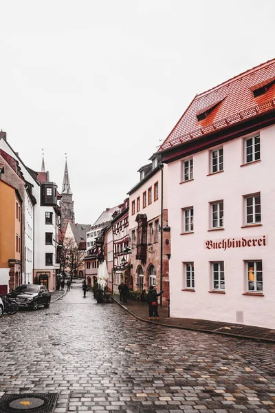 Nuremberg Germany December 2021 Generic Architecture Street View Streets Nuremberg — Zdjęcie stockowe